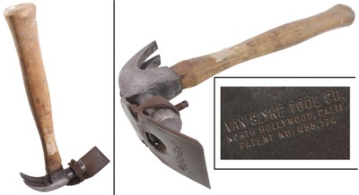 Van Slyke Tool Company, North Hollywood, California: Patent Adze Attachment F/ Hammer