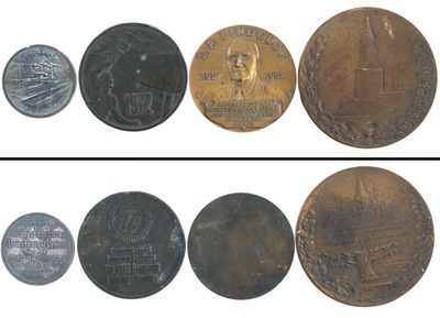 Assorted Makers: Lot Of Four Coin Type Medallions