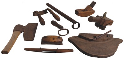 Assorted Makers: Working Set Of Asst. Coopers' Tools