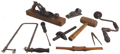 Assorted Makers: Lot Of Clean & Usabl Woodworking Tools