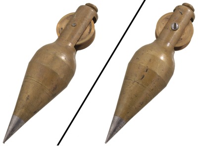 Unmarked: Unus. Integral Reel Plumb Bob