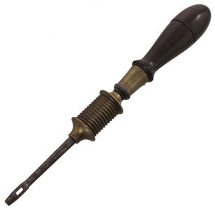 Unmarked: Fancy Ebony & Brass Bow Drill