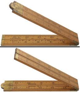 Stanley Rule & Level, No. 63: Two Foot/ Four Fold Folding Rule