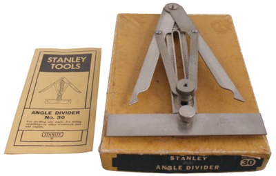 Stanley Rule & Level, No. 30: Angle Divider Bevel