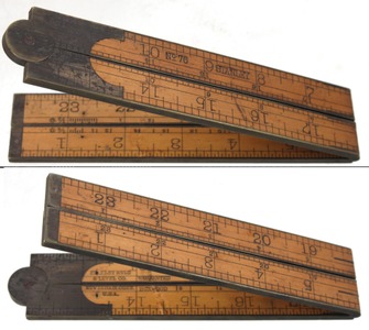 Stanley Rule & Level, No. 76: Two Foot, Four Fold Folding Rule