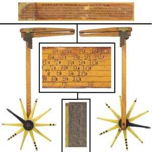 V. Fabian, Milo Jct., Maine: Walking Wheel Log Caliper