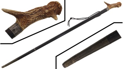William Demuth Company, Queens, New York: Staghorn Handle Walking Stick