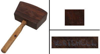 STANLEY (Unmarked), No. 11: Rare Lignum Vitae Carpenters Mallet