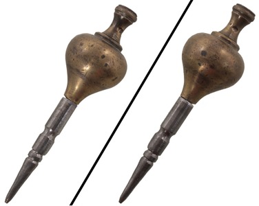 Unmarked: Unus. Early Brass Plumb Bob