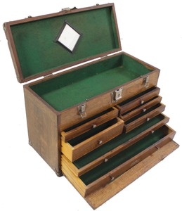 H. Gerstner & Sons, Dayton, Ohio: Clean & Usable Oak Tool Chest