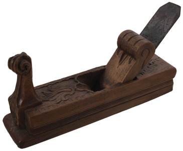 Unmarked: Nicely Carved "Horn" Smooth Plane