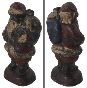 Unmarked: Early 20th C. Cast Iron Santa Claus