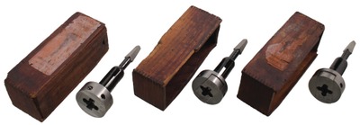 Wells Brothers, Greenfield, Massachusetts: Three Early Patent Auger Bittocks