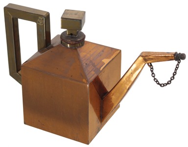 S. Sternau & Company, Brooklyn, New York: Unus. Square Body Copper Oil Filler Ca