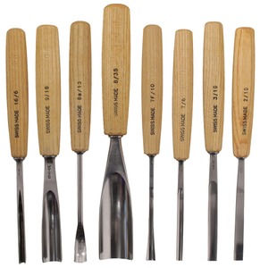 Pfeil Swiss Made, Langenthal, Switzerland: Lot Of Eight Extra Clean Carving Tool