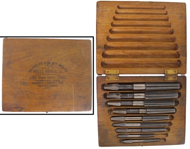 Wells Brothers & Company, Greenfield, Massachusetts: Full Set Of Nine Reamers For Bit Brac