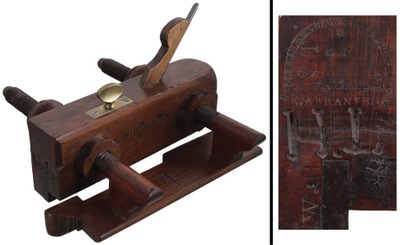 Israel White, Philadelphia, Pennsylvania: Rare Screw Arm Sash Filletster Plane