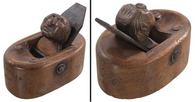 Unmarked: Whimsical Carved Body Cvx Sole Plane
