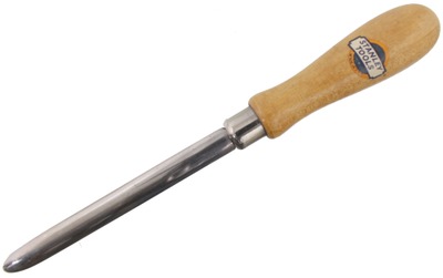 Stanley Rule & Level, No. 186: Rare Hardwood Hdl. Burnisher