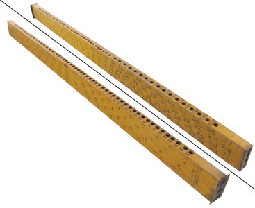 Unmarked: Lacquered Hardwood Lumber "Tally" Rule
