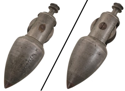 Unmarked: Unus. Nickel Plated Plumb Bob