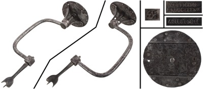 Unmarked: Early Hand Forged "Cagehead" Brace