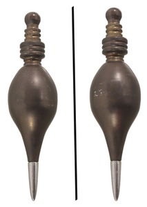Unmarked: Artfully Turned Brass Plumb Bob