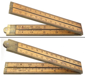 Stanley Rule & Level: Two-Foot, Four-Fold Folding Rule