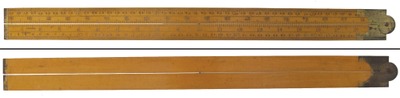 Unmarked: Extra Clean One Meter Folding Rule