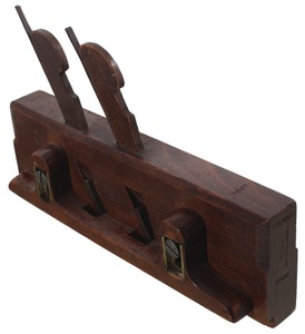 G. Buck, 242 Tottenham Ct Road, London, England: Rare Dbl. Iron Air Tight Case Mkrs. Molding Plane
