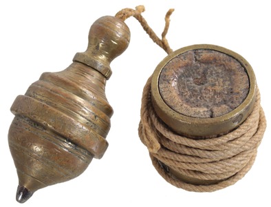 Unmarked: Early Turned Brass Plumb Bob