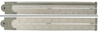 J. Routledge, Bolton, England: Rare 2-Foot, 2-Fold Engineer's Rule
