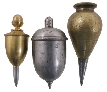 Unmarked: Three Interesting Earlyplumb Bobs