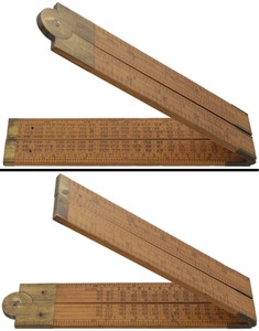 H. Chapin, U.S. Standard, No. 34: Sq. Jt., Unbound Broad Folding Rule