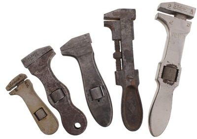 Assorted Makers: Coll. Of Five Unus. Nut Wrenches