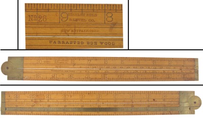 Stanley Rule & Level, No. 26: Two-Foot/Two-Fold Folding Rule