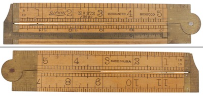 Lufkin Rule Company, Saginaw, Michigan, No. 372: One Foot, Two Fold Folding Rule