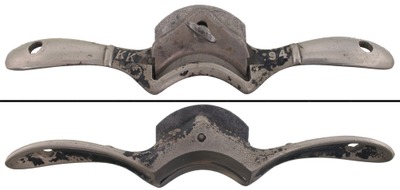 E.C. Simmons Hardware Company, St. Louis, Missouri, No. KK 94: Rare Convex Sole Spoke Shave