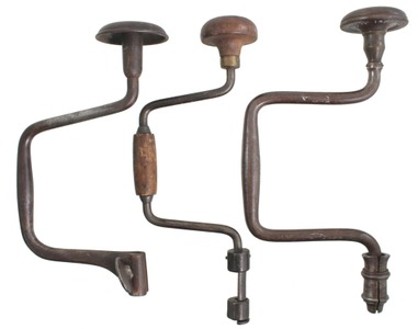 Assorted Makers: Three Early Patent Bit Braces