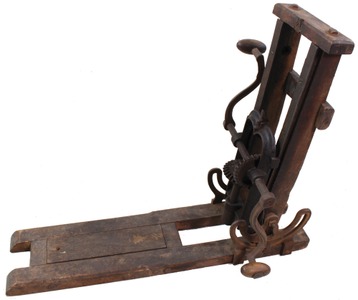 Unmarked: Early Cast Iron Boring Machine