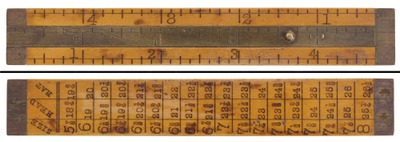 STANLEY (Unmarked), No. 212: Boxwood Hatter's Rule