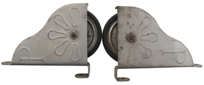 Putnam Rolling Ladders, Jackson, Wisconsin: Pair Of Orig. Wheels For Library Ladder