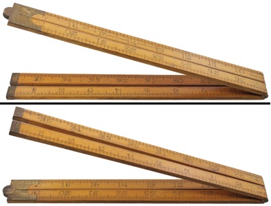 Chapin-Stephens Company, Pine Meadow, Connecticut, No. 66 1/2: Extra Clean Three Foot Folding Rule