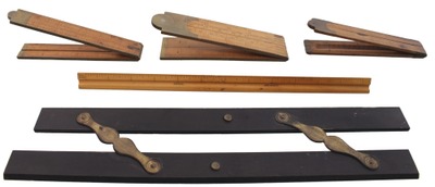 Assorted Makers: Lot Of Five Asst. Folding Rule