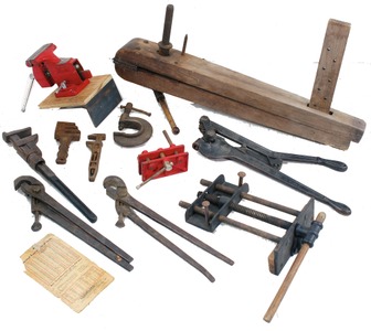 Assorted Makers: Lot Of Assorted Wrenches & Vises