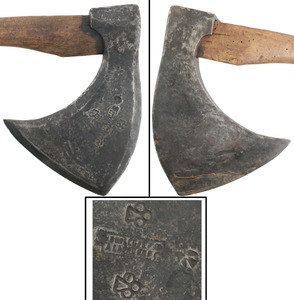 Illegible Imprint: Early French Made Hewing Axe