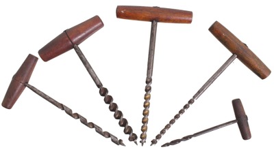 Assorted Makers: Wkg. Set Of Spiral Twist Gimlets