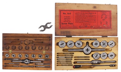 Assorted Makers: Two Set Of Early Taps & Die Stocks