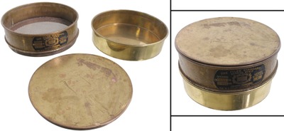 W.S. Tyler, Cleveland, Ohio: U.S. Standard Brass Grain Sieve