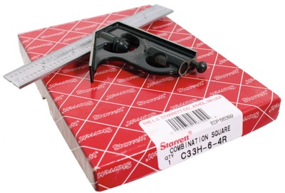 L.S. Starrett Company, Athol, Massachusetts, No. C33H-6-45: Unused 6" Combination Square